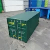 Contenedor marítimo 20 pies doubles puertas verde nuevo