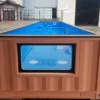 Contenedor de piscina SP02 de 11,8 m con revestimiento de fibra de vidrio